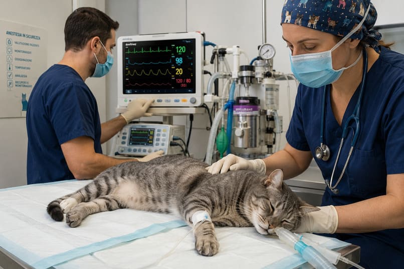 come sedare un gatto